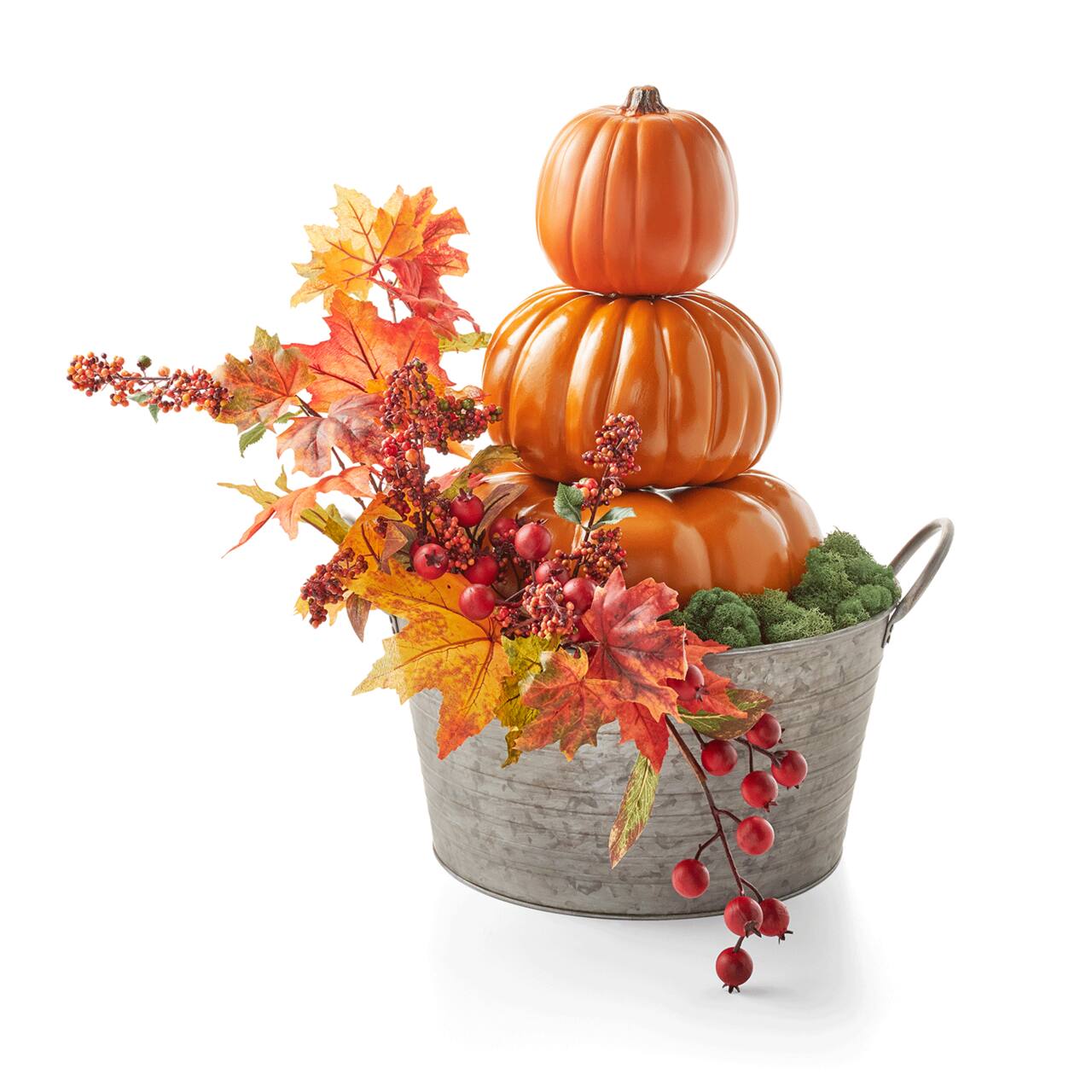 Fall Décor Guide: Fall Berry Stacked Pumpkin Topiary